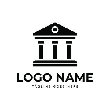 bank business logo template illustration vector graphic