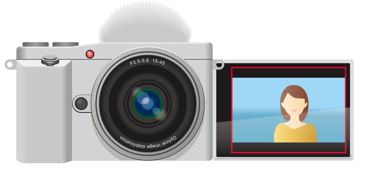 Vlogcam  Mirrorless camera Digital camera デジタルカメラ VLOG 動画 白