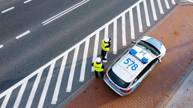 Policja pomiar prędkości