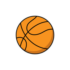 Basketball icon design template vector isolated illustration