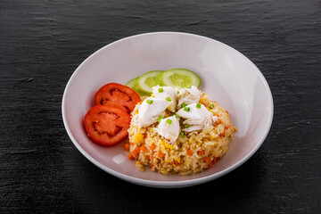 Crab meat fried rice