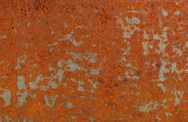 background or texture in the form of a rusty sheet of metal