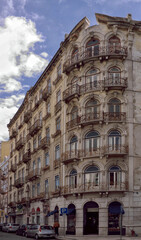 Fototapeta na wymiar Immeuble bourgeois à Lisbonne, Portugal