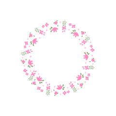 예쁜 꽃 테두리