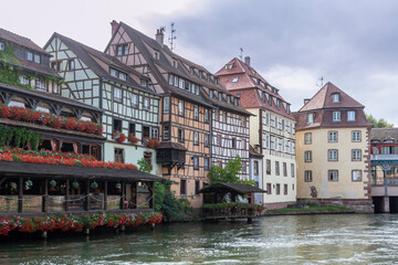 Beautiful view of Strasbourg city in Alsace.