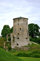 Fototapeta na wymiar tower of the castle in the country