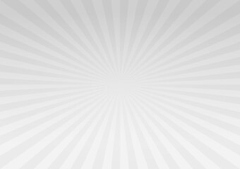 Abstract light Gray White gradient rays background. Vector