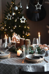 christmas dinner table