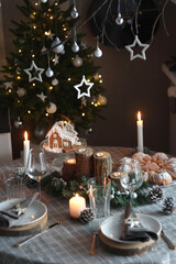 christmas table setting