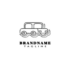 unique car logo symbol icon design template black isolated vector symbol