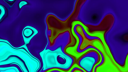 Abstract wavy liquid background. Colorful liquid shiny background.