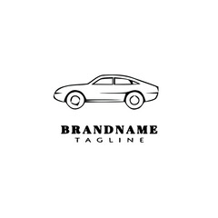 unique car logo cartoon icon design template black isolated flat symbol
