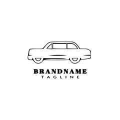 unique car logo cartoon icon design template black cute vector symbol