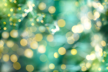 Fototapeta premium defocused lights on a green background