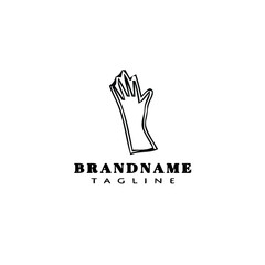 Fototapeta premium glove design logo template icon vector illustration