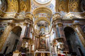 Fotobehang Basilica dei santi ambrogio e carlo in via del corso, roma © angelo chiariello