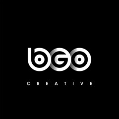 BGO Letter Initial Logo Design Template Vector Illustration