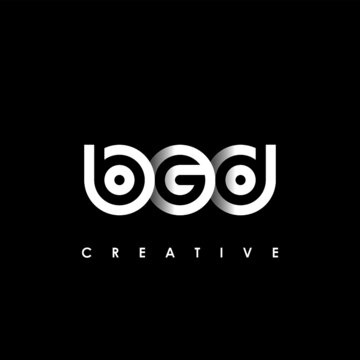BGD Letter Initial Logo Design Template Vector Illustration