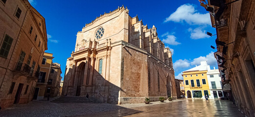 Cathedral of Santa Maria, Ciutadella, Menorca, Balearic Islands, Spain.