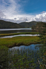 Naklejka premium lake in the mountains