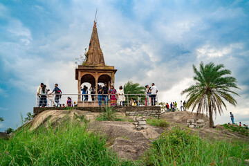 Fototapeta na wymiar Tagore Hill is also known as Morabadi Hill is situated in Morabadi, The hilltop has a long associated history with the Rabindranath Tagore
