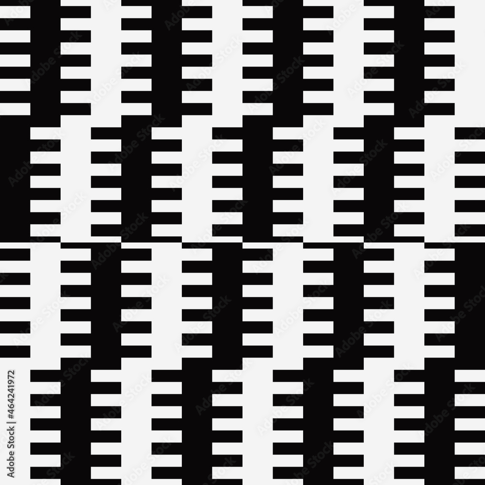 Aufkleber black and white repeating pattern. vector.