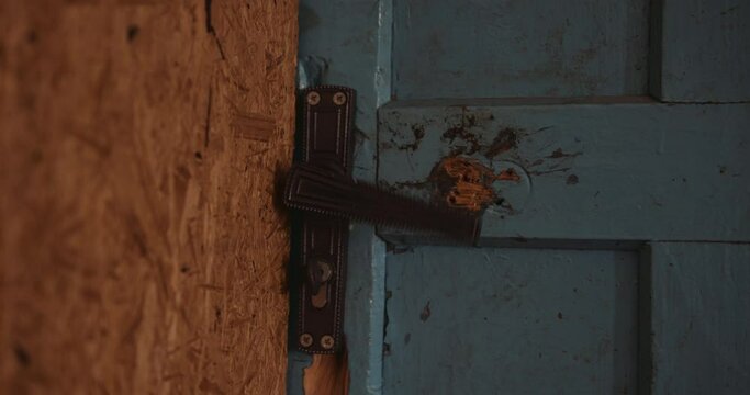 Someone is trying to open the door from the outside