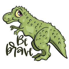 Dinosaur Hand drawn typography poster set. Conceptual handwritten phrase craft T shirt hand lettered calligraphy. Vector illustration