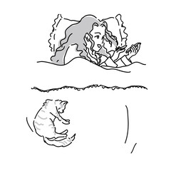 ベッドでスマホを楽しむ女性