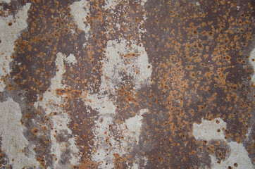 rusty  texture, shapes of rusty metal