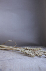 ears on wooden table