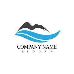 River vector icon illustration logo design