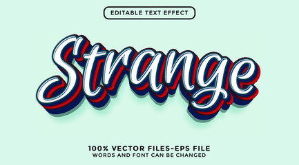 Modern 3d graffiti style text effect Premium Vecto