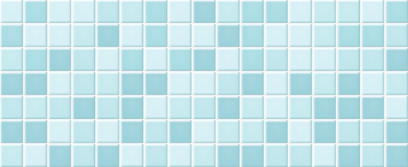 Blue ceramic tiles texture abstract background vector illustration