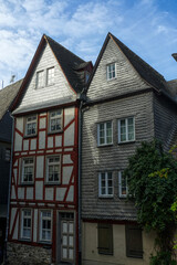 Zwei historische Häuser in der Altstadt von Limburg an der Lahn