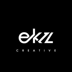 EKZ Letter Initial Logo Design Template Vector Illustration