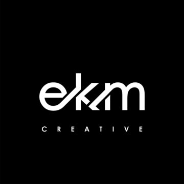 EKM Letter Initial Logo Design Template Vector Illustration