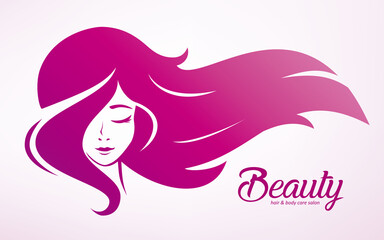 haircut stylized vector, hairstyle isolated logo template