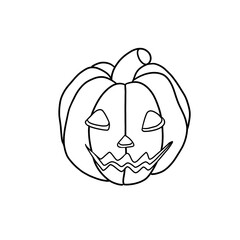 halloween pumpkin head