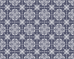 Ethnic fabric texture pattern Abstract Geometric Vector Aztec oriental illustration retro embroidery repeating ceramic tile 