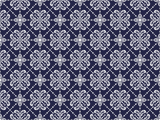 Ethnic fabric texture pattern Abstract Geometric Vector Aztec oriental illustration retro embroidery repeating ceramic tile 