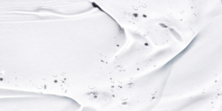 Transparent Hyaluronic Acid Gel On A White Background.