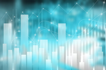 2d illustration futuristic business background pattern graph concept
