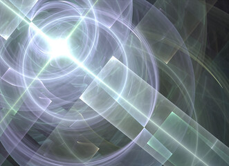 Abstract color dynamic background with lighting effect. Fractal spiral. Fractal art