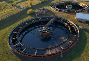 Sewage Treatment Plant. Wastewater Treatment Water Use. Filtration Effluent and Waste Water....