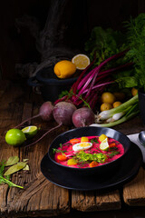 Botwinka Polish spring beetroot soup