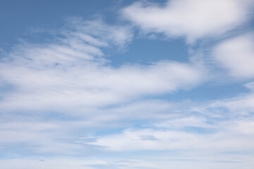 simple background of sky and white clouds ideal as a natural backdrop