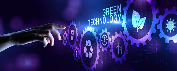 Green technology renewable energy eco friendly ecology saving zero waste.