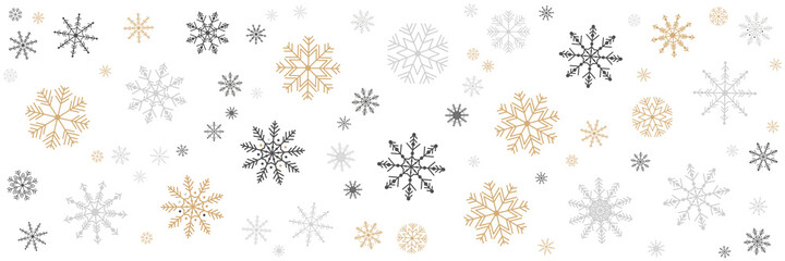 Christmas card with snowflake border vector illustration