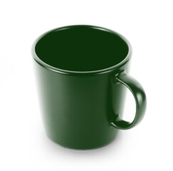 empty mug on white background